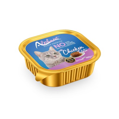 Alphapet Super Premium Πατέ 100gr για Γατάκια με Κοτόπουλο σε Τασάκι Alphapet Super Premium Πατέ 100gr για Γατάκια με Κοτόπουλο σε Τασάκι