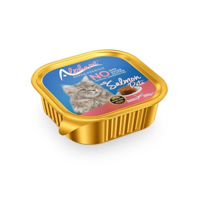 Alphapet Super Premium Πατέ 100gr για Ενήλικες Γάτες με Σολομό σε Τασάκι Alphapet Super Premium Πατέ 100gr για Ενήλικες Γάτες με Σολομό σε Τασάκι