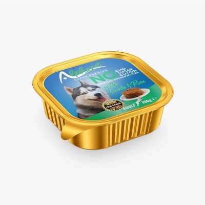 Alphapet Super Premium Πατέ 100gr για Ενήλικους Σκύλους με Αρνί και Ρύζι σε Τασάκι