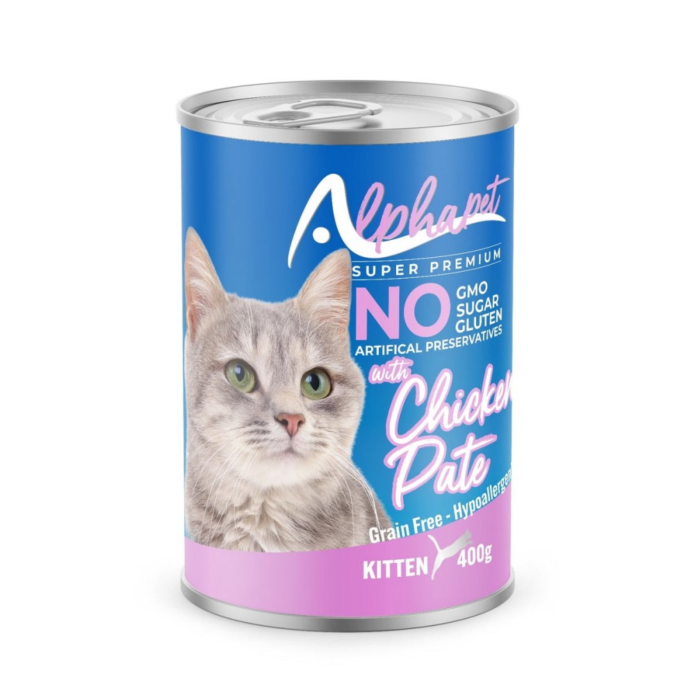 Alphapet Super Premium Πατέ 400gr για Γατάκια με Κοτόπουλο