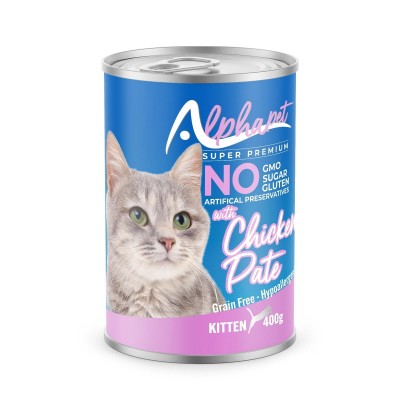 Alphapet Super Premium Πατέ 400gr για Γατάκια με Κοτόπουλο