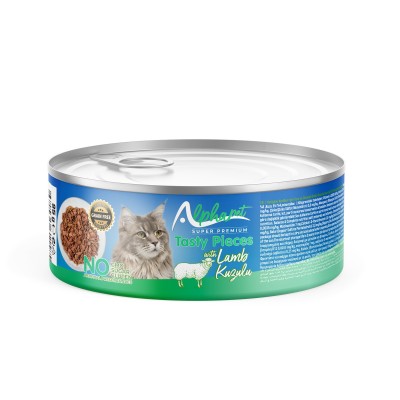 Alphapet Super Premium Κονσέρβα 85gr για Ενήλικες Γάτες Κομμάτια Αρνιού σε Σάλτσα