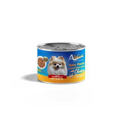 Alphapet Super Premium Κονσέρβα 200gr για Ενήλικους Σκύλους Κομμάτια Κοτόπουλου σε Σάλτσα