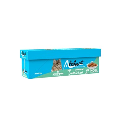 Alphapet Super Premium Urinary Jelly Grain Free 85gr για Στειρωμένες Γάτες με Αρνί και Συκώτι