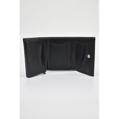 David Polo Unisex Πορτοφόλι & Θήκη Κάρτας με εσωτερικό κούμπωμα Φουμέ