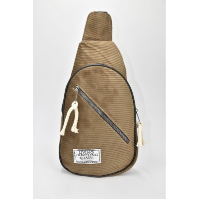 David Polo Unisex τσάντα Freebag βελούδο με δύο θήκες Βιζόν