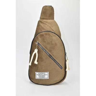 David Polo Unisex τσάντα Freebag βελούδο με δύο θήκες Βιζόν