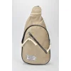 David Polo Unisex τσάντα Freebag βελούδο με δύο θήκες Μπεζ David Polo Unisex τσάντα Freebag βελούδο με δύο θήκες Μπεζ