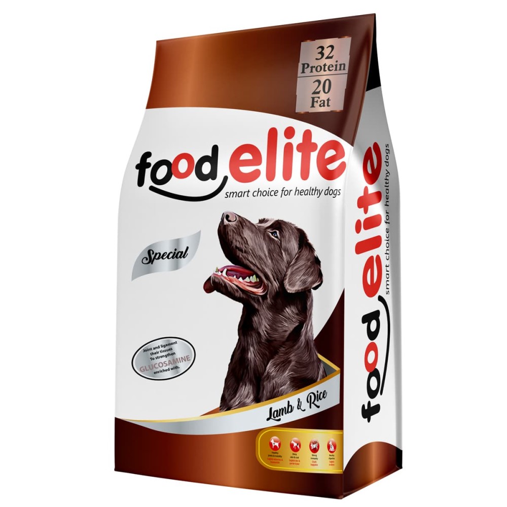 Food Elite High Energy (32 protein 20 fat) 15kg Ξηρά Τροφή για Ενήλικους Σκύλους με Αρνί & Ρύζι