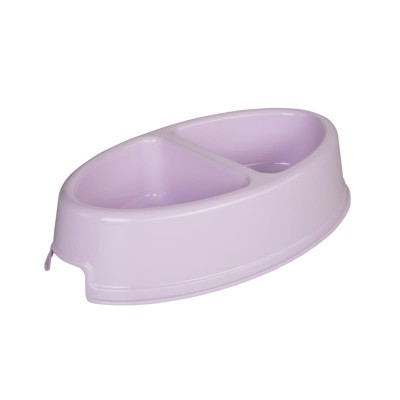 Joypet Πλαστικό Ellipse Διπλό Μπολ Φαγητού & Νερού για  Σκύλο & Γάτα 1LT (Διάφορα Χρώματα)