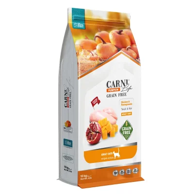 Maya Family Carni Life Pumpkin Grain Free 10kg Ξηρά Τροφή για Ενήλικες Γάτες με Κοτόπουλο και Ρόδι