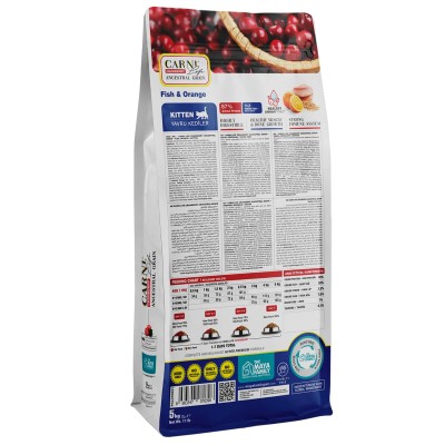 Maya Family Carni Life Cranberry 5kg ξηρά τροφή για γατάκια με ψάρι και πορτοκάλι 