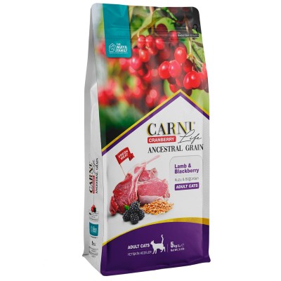 Maya Family Carni Life Cranberry 5kg ξηρά τροφή για ενήλικες γάτες με αρνί και μύρτιλο