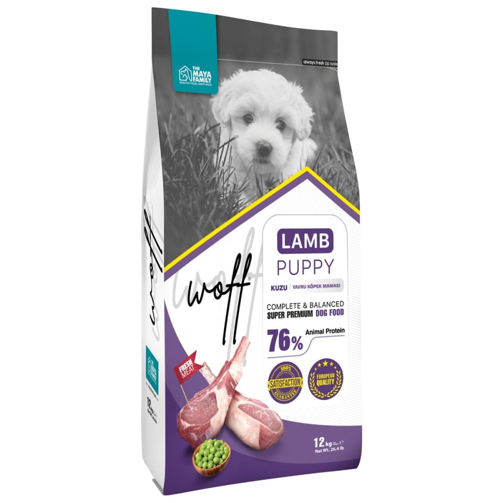 Maya Family Woff 12kg ξηρά τροφή για κουτάβια με αρνί Maya Family Woff 12kg ξηρά τροφή για κουτάβια με αρνί