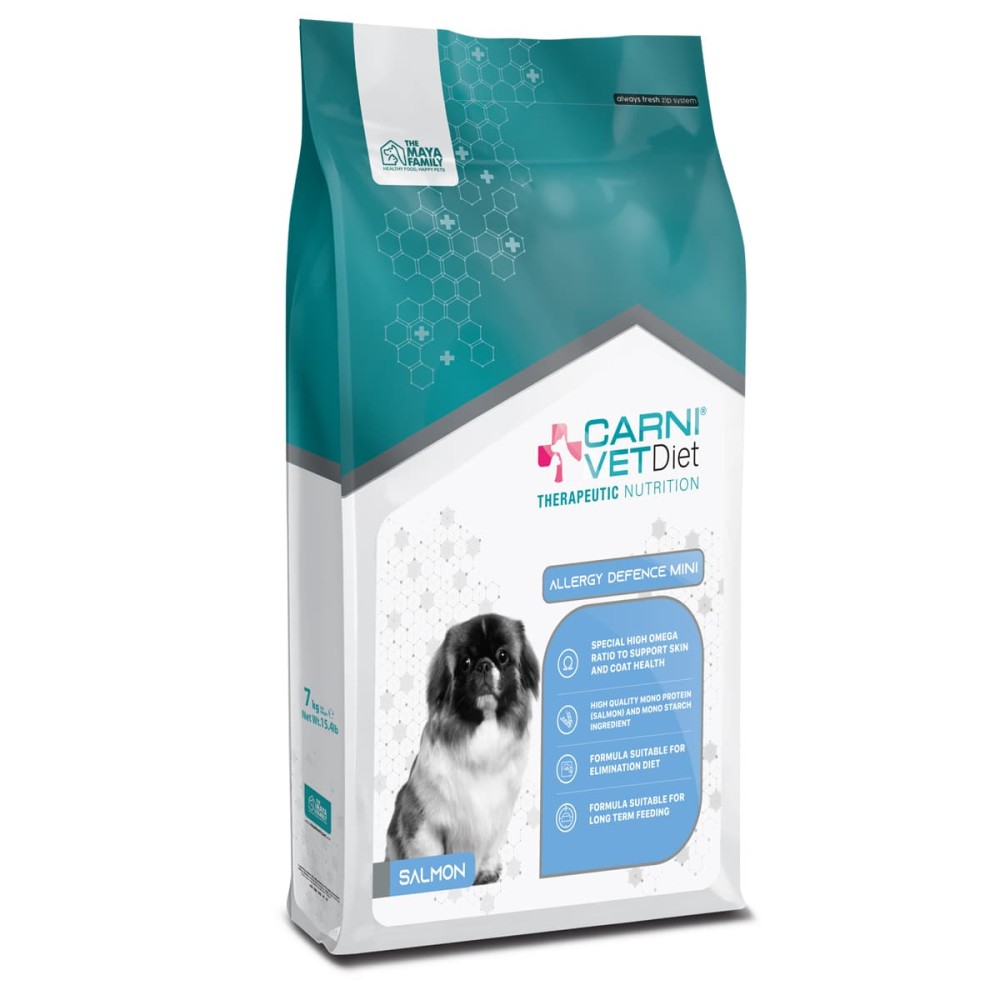 Maya Pet Family Carni Vet Diet Adult Dog Allergy Defence Salmon Mini - Πλήρης Ζωοτροφή 7Kg