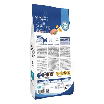 Maya Family Woff 12kg ξηρά τροφή για ενήλικους σκύλους με ψάρι 