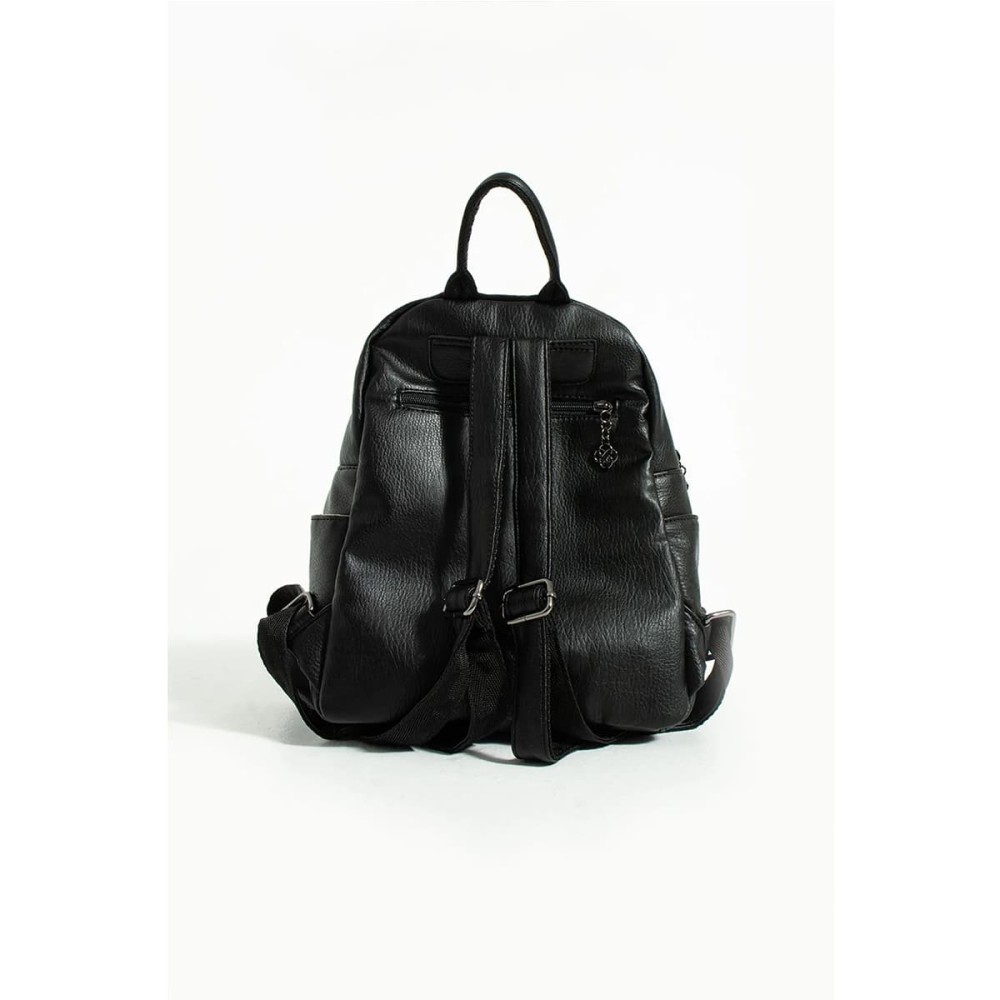 Mega Bag Γυναικείο Σακίδιο Πλάτης με συνθετικό αδιάβροχο δέρμα Μαύρο Mega Bag Γυναικείο Σακίδιο Πλάτης με συνθετικό αδιάβροχο δέρμα Μαύρο