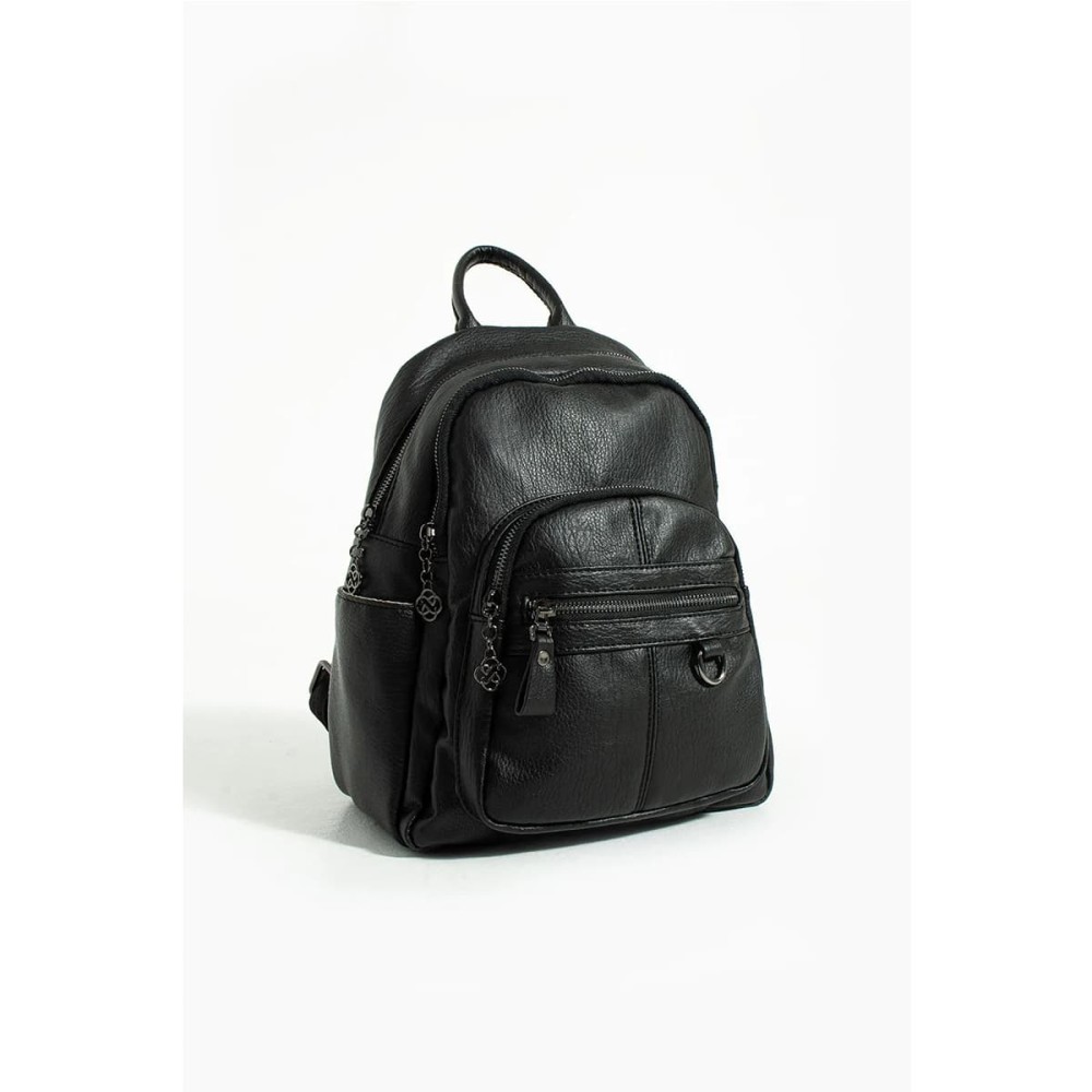 Mega Bag Γυναικείο Σακίδιο Πλάτης με συνθετικό αδιάβροχο δέρμα Μαύρο Mega Bag Γυναικείο Σακίδιο Πλάτης με συνθετικό αδιάβροχο δέρμα Μαύρο