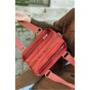 Mega Bag Γυναικεία Τσάντα ώμου Εξωτερική θήκη με φερμουάρ Κεραμιδί