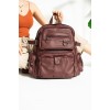 Mega Bag Γυναικείο Σακίδιο Πλάτης διακοσμητικά λουριά Μπορντό