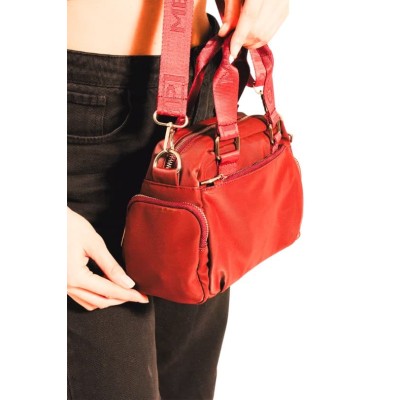 Mega Bag Γυναικεία Τσάντα χειρός μονής θήκης Κόκκινο