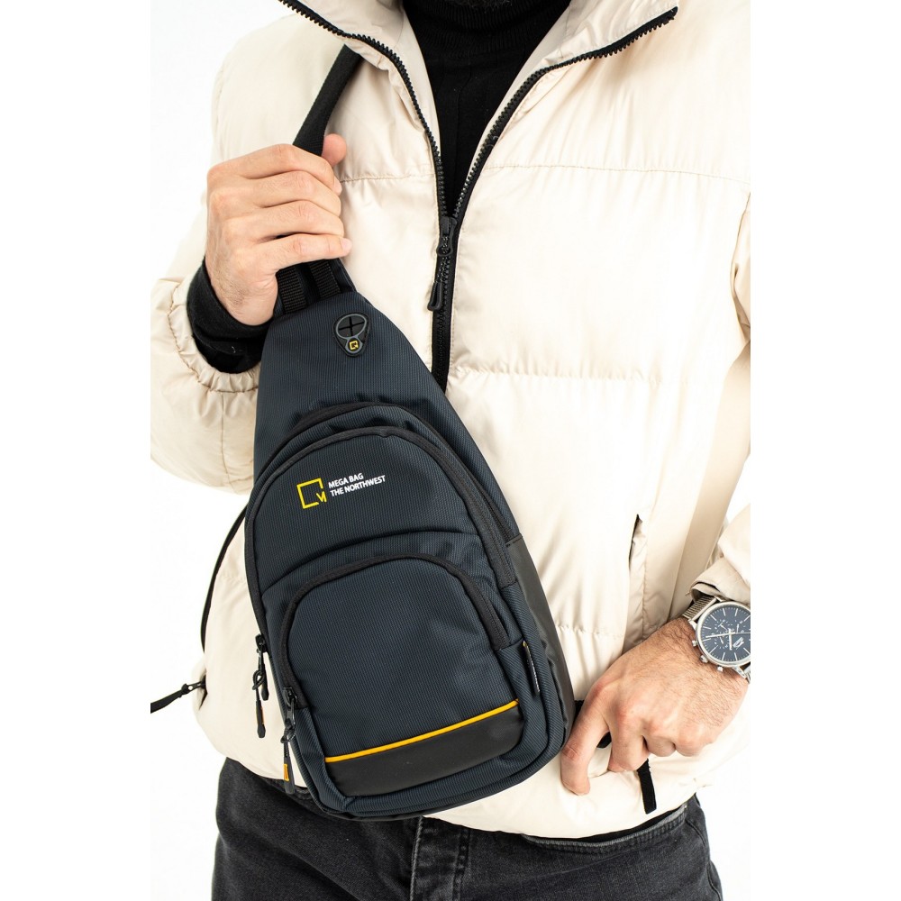 Mega Bag Ανδρική Τσάντα "THE NORTHWEST" Freebag Μαύρο Mega Bag Ανδρική Τσάντα "THE NORTHWEST" Freebag Μαύρο