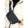 Mega Bag Ανδρικό Τσαντάκι Μέσης με δύο θήκες Μαύρο Mega Bag Ανδρικό Τσαντάκι Μέσης με δύο θήκες Μαύρο