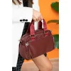 Mega Bag Γυναικεία Τσάντα χειρός μονής θήκης Μπορντό