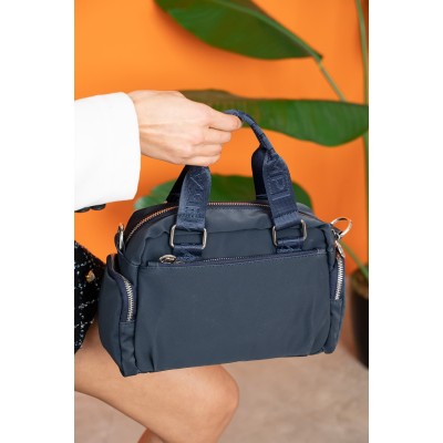 Mega Bag Γυναικεία Τσάντα χειρός μονής θήκης Ναυτικό Μπλε