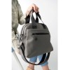 Mega Bag Γυναικεία Τσάντα Χιαστί με τρεις θήκες Ανθρακί Mega Bag Γυναικεία Τσάντα Χιαστί με τρεις θήκες Ανθρακί