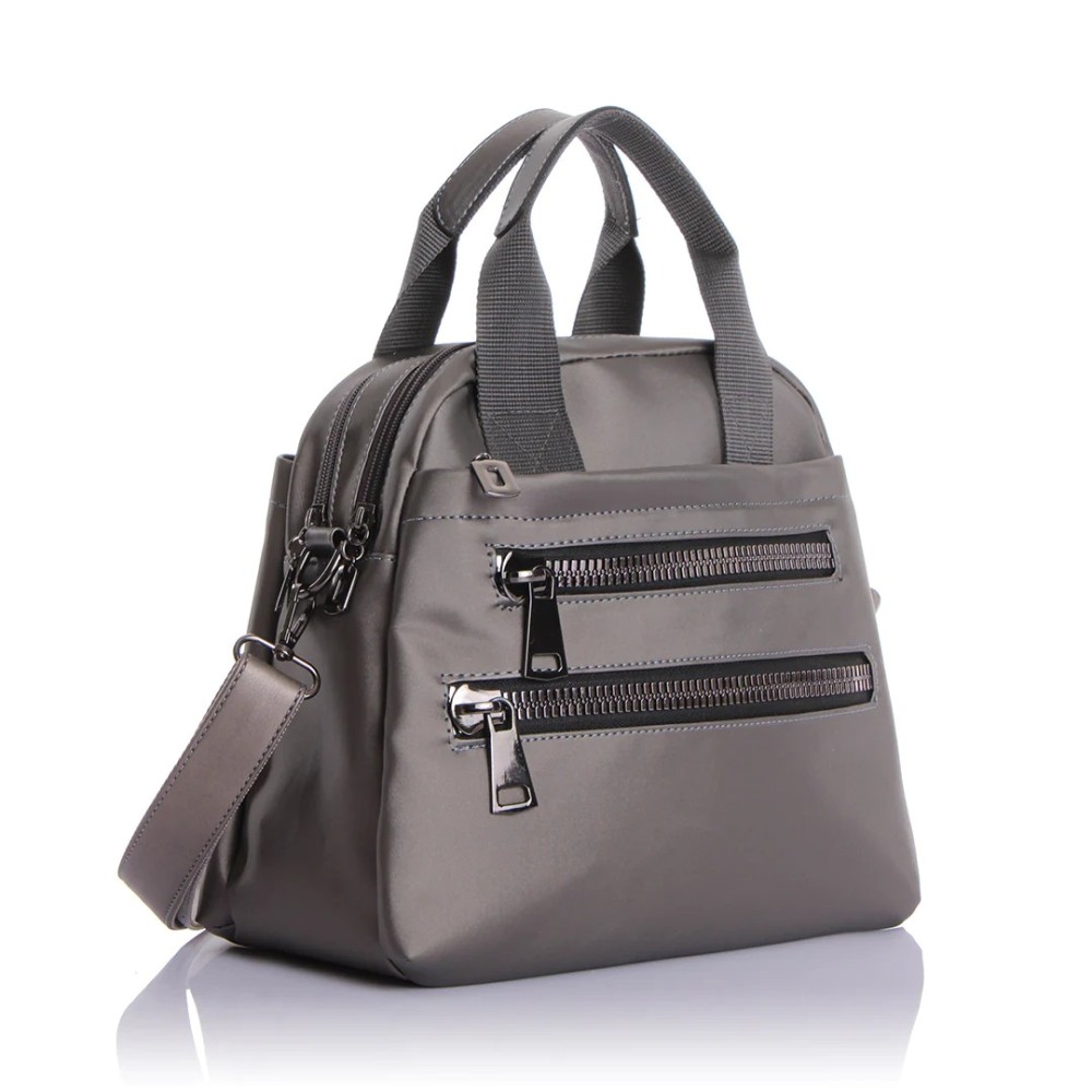 Mega Bag Γυναικεία Τσάντα Χιαστί με τρεις θήκες Ανθρακί Mega Bag Γυναικεία Τσάντα Χιαστί με τρεις θήκες Ανθρακί