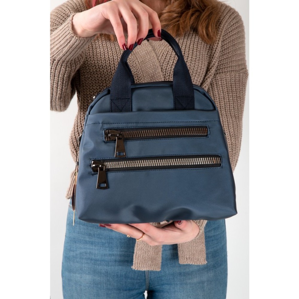 Mega Bag Γυναικεία Τσάντα Χιαστί με τρεις θήκες Μπλε Mega Bag Γυναικεία Τσάντα Χιαστί με τρεις θήκες Μπλε