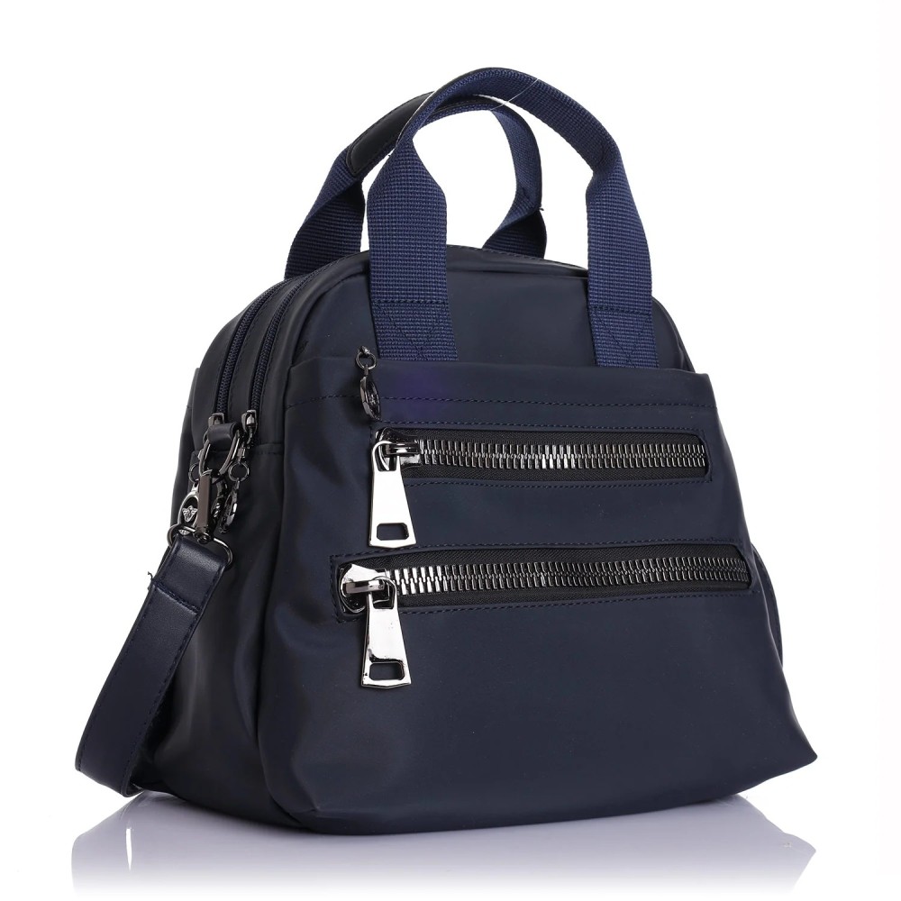 Mega Bag Γυναικεία Τσάντα Χιαστί με τρεις θήκες Μπλε Mega Bag Γυναικεία Τσάντα Χιαστί με τρεις θήκες Μπλε
