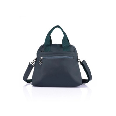Mega Bag Γυναικεία Τσάντα Χιαστί με τρεις θήκες Πράσινο