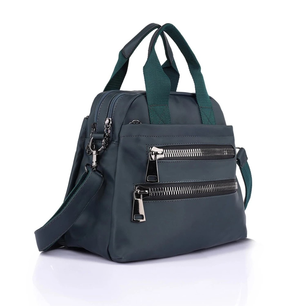 Mega Bag Γυναικεία Τσάντα Χιαστί με τρεις θήκες Πράσινο Mega Bag Γυναικεία Τσάντα Χιαστί με τρεις θήκες Πράσινο