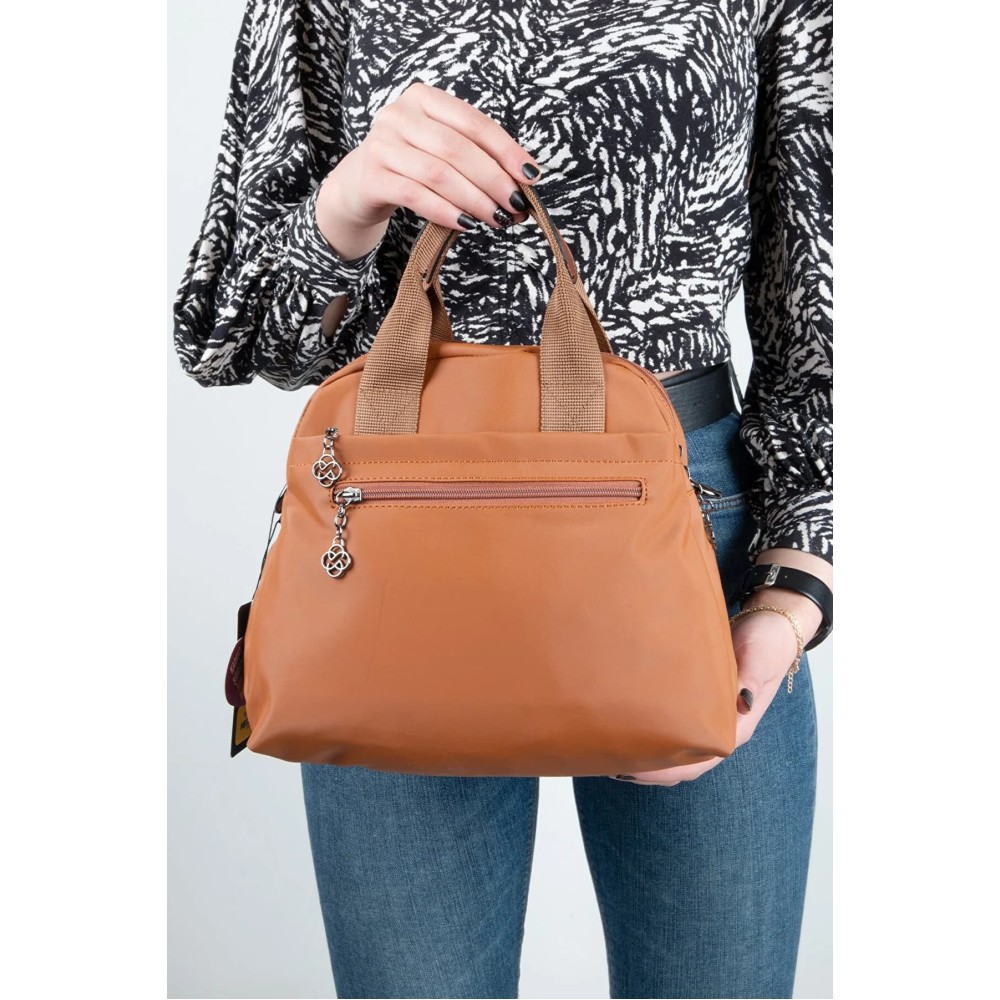 Mega Bag Γυναικεία Τσάντα Χιαστί με τρεις θήκες Ταμπά Mega Bag Γυναικεία Τσάντα Χιαστί με τρεις θήκες Ταμπά