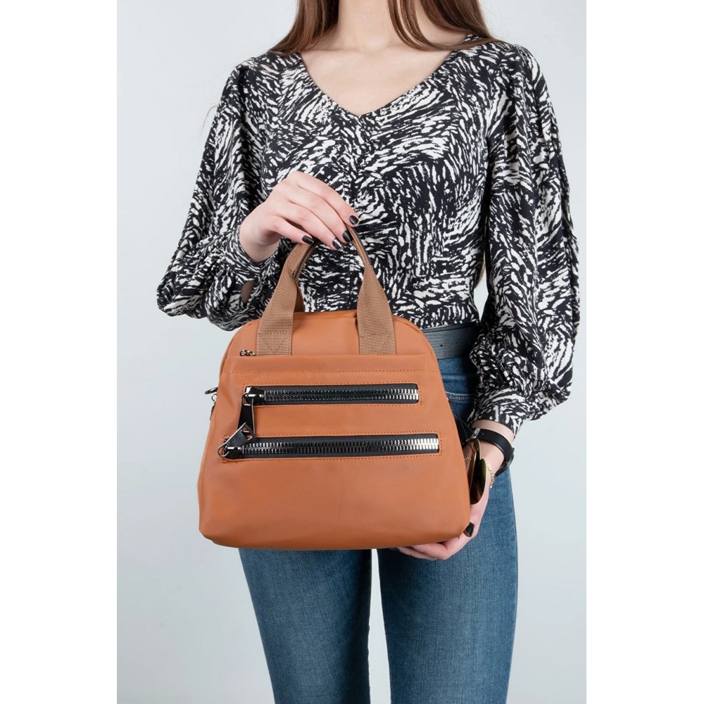 Mega Bag Γυναικεία Τσάντα Χιαστί με τρεις θήκες Ταμπά Mega Bag Γυναικεία Τσάντα Χιαστί με τρεις θήκες Ταμπά