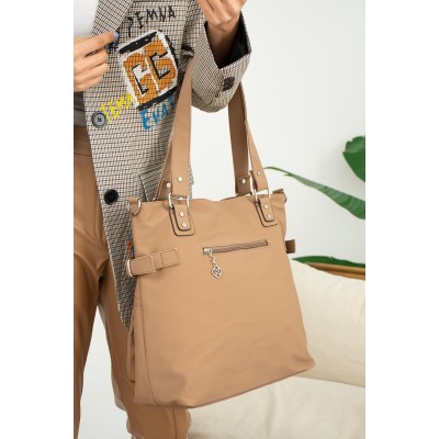 Mega Bag Γυναικεία Τσάντα ώμου με δύο θήκες Βιζόν