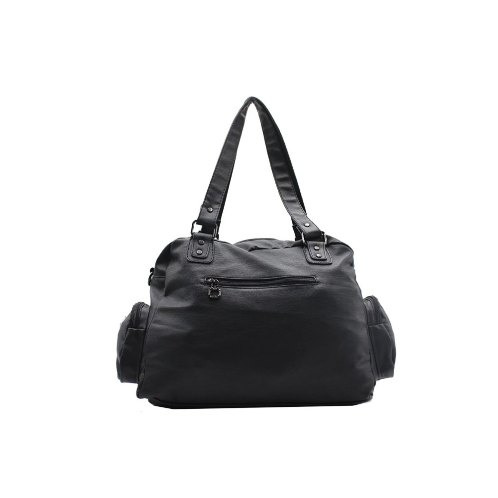 Mega Bag Γυναικεία Τσάντα ώμου με πολλαπλές θήκες Μαύρο Mega Bag Γυναικεία Τσάντα ώμου με πολλαπλές θήκες Μαύρο