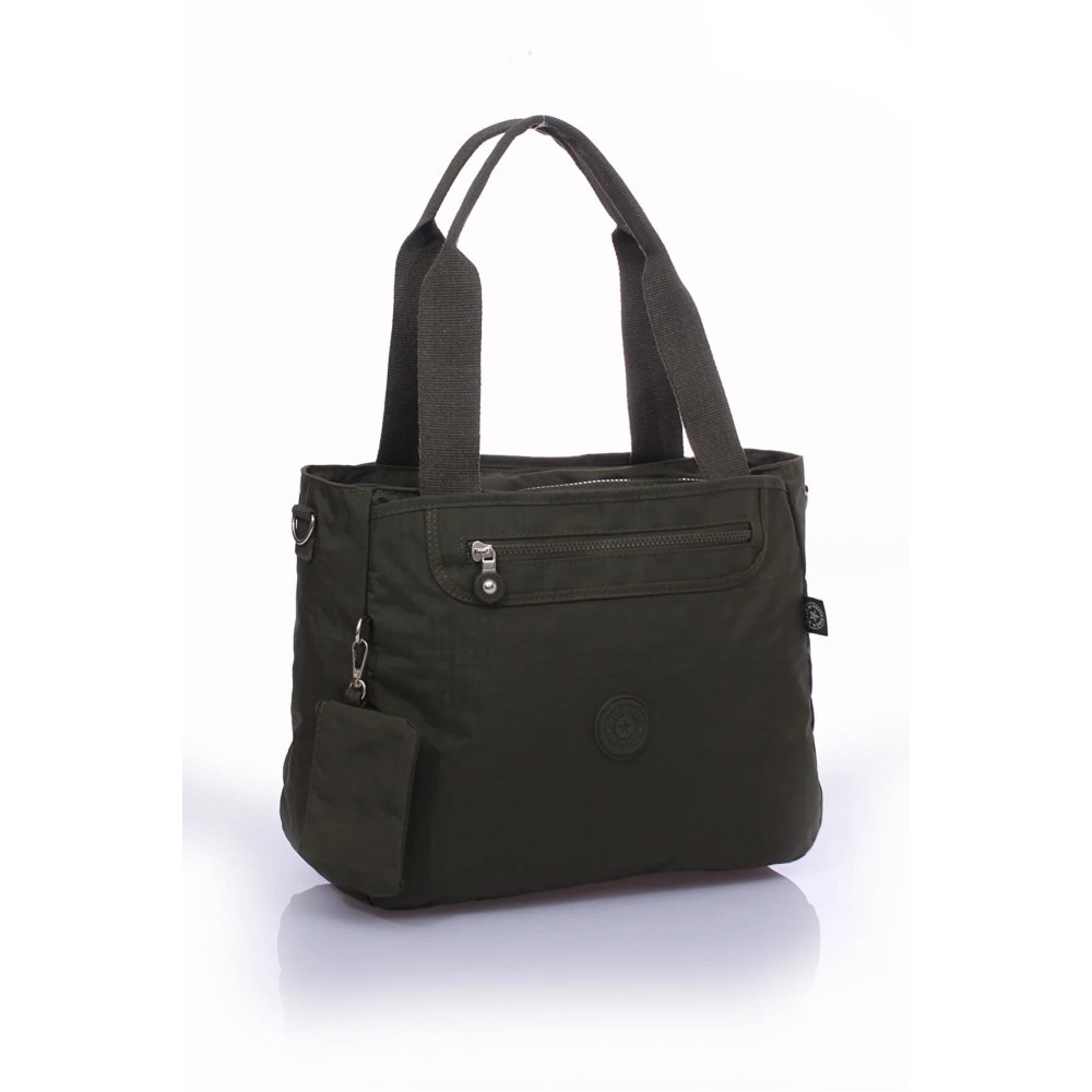 Mega Bag Γυναικεία τσάντα ώμου με τρείς θήκες Πράσινο Mega Bag Γυναικεία τσάντα ώμου με τρείς θήκες Πράσινο