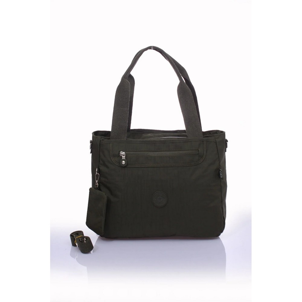 Mega Bag Γυναικεία τσάντα ώμου με τρείς θήκες Πράσινο Mega Bag Γυναικεία τσάντα ώμου με τρείς θήκες Πράσινο