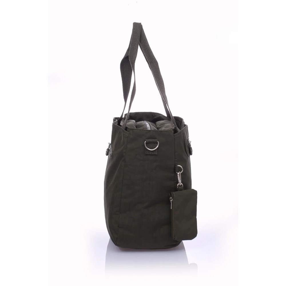 Mega Bag Γυναικεία τσάντα ώμου με τρείς θήκες Πράσινο Mega Bag Γυναικεία τσάντα ώμου με τρείς θήκες Πράσινο