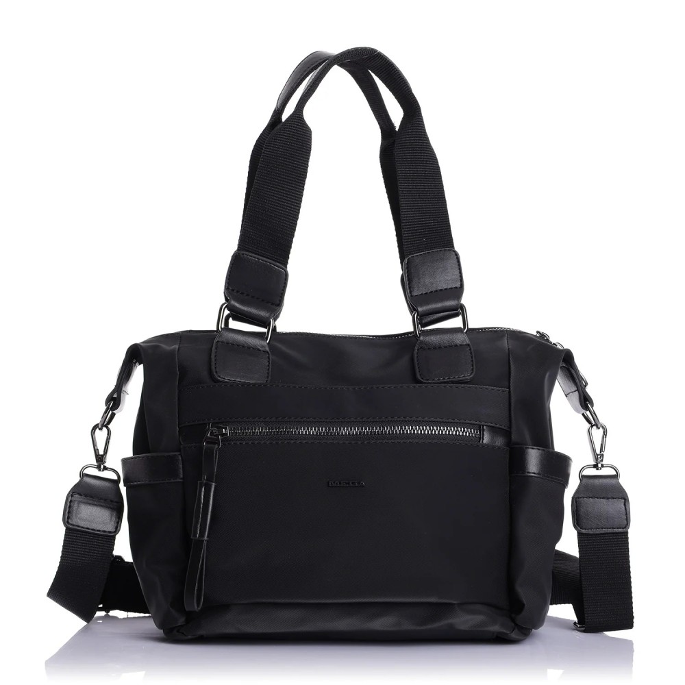 Mega Bag Γυναικεία Τσάντα ώμου μονής θήκης Μαύρο Mega Bag Γυναικεία Τσάντα ώμου μονής θήκης Μαύρο