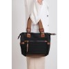 Mega Bag Γυναικεία Τσάντα ώμου μονής θήκης Ταμπά Μαύρο Mega Bag Γυναικεία Τσάντα ώμου μονής θήκης Ταμπά Μαύρο