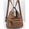 Mega Bag Γυναικείο Σακίδιο Πλάτης και Τσάντα ώμου με δύο θήκες Ταμπά