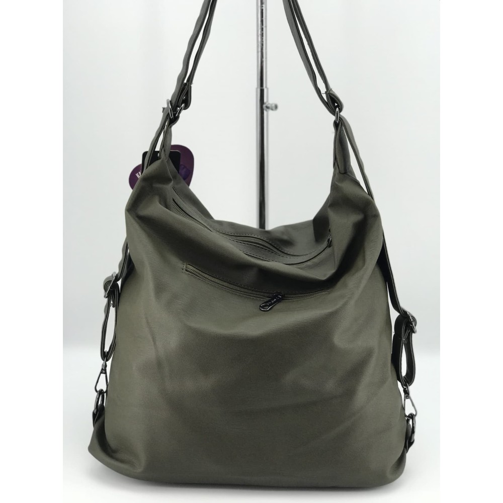 Mega Bag Γυναικείο Σακίδιο Πλάτης και ώμου με δύο θήκες Πράσινο Mega Bag Γυναικείο Σακίδιο Πλάτης και ώμου με δύο θήκες Πράσινο