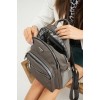 Mega Bag Γυναικείο Σακίδιο Πλάτης ματ αδιάβροχο ύφασμα Γκρι Mega Bag Γυναικείο Σακίδιο Πλάτης ματ αδιάβροχο ύφασμα Γκρι
