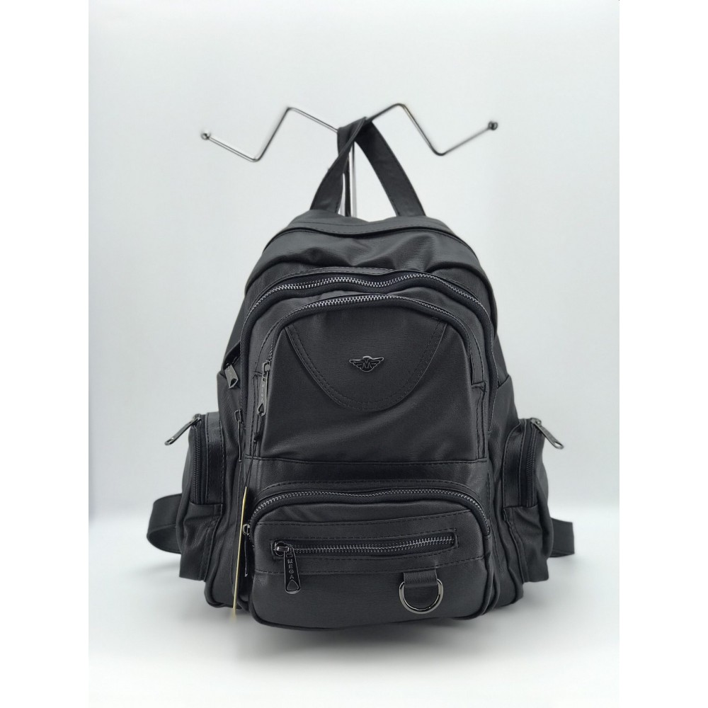 Mega Bag Γυναικείο Σακίδιο Πλάτης με πλαϊνές θήκες Μαύρο Mega Bag Γυναικείο Σακίδιο Πλάτης με πλαϊνές θήκες Μαύρο
