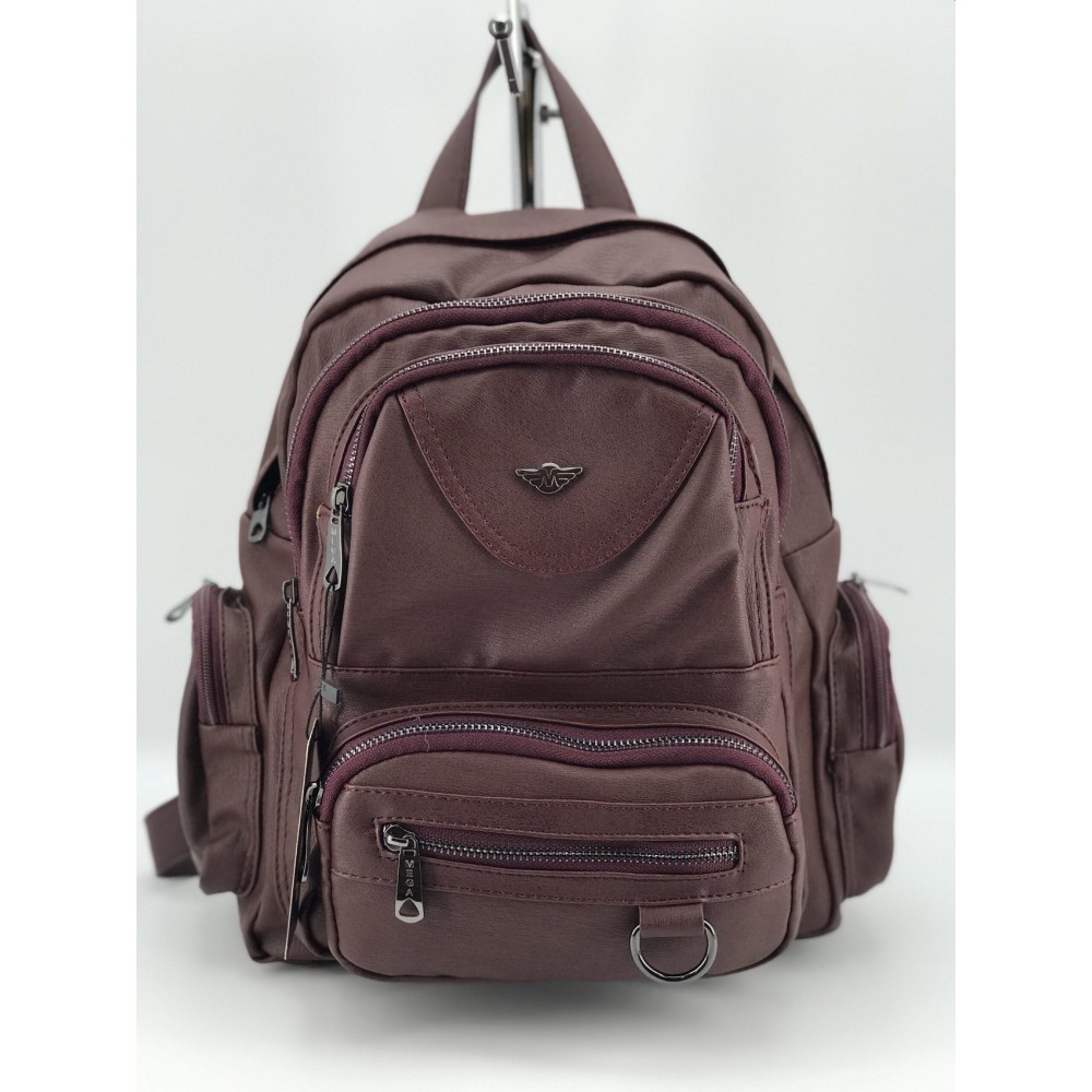 Mega Bag Γυναικείο Σακίδιο Πλάτης με πλαϊνές θήκες Μπορντό Mega Bag Γυναικείο Σακίδιο Πλάτης με πλαϊνές θήκες Μπορντό