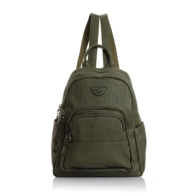 Mega Bag Γυναικείο Σακίδιο Πλάτης συνθετικό αδιάβροχο δέρμα Πράσινο